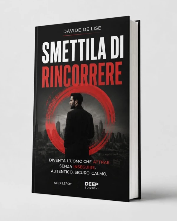Copertina del libro «Smettila di rincorrere» di Davide De Lise — Deep Edizioni